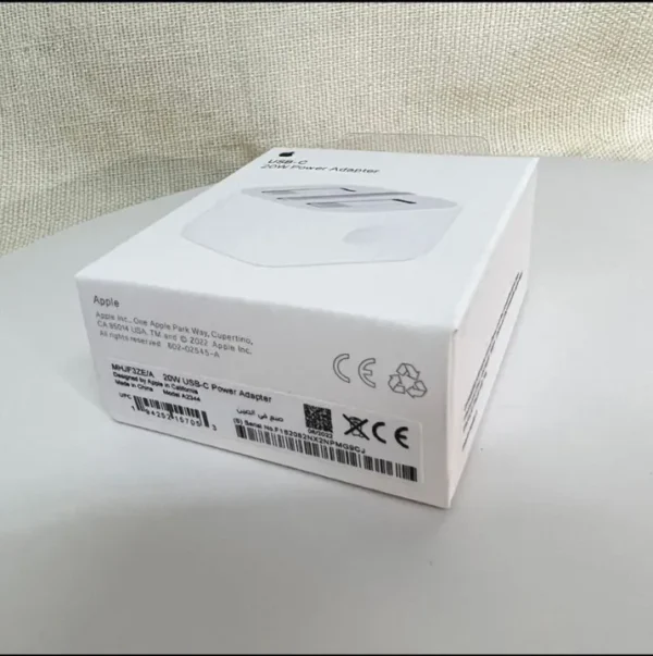 Original Apple 20W 3 Pin USB-C Fast Charging Adapter - Image 3